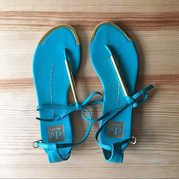 Dolce Vita Shoes - Dolce Vita Turquoise and Gold Sandals from Nordstrom 2010